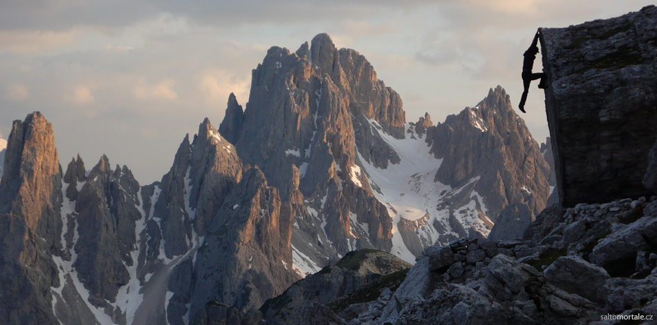 Bouldering u Tre Cime di Lavaredo, Dolomity - Tom Rydval